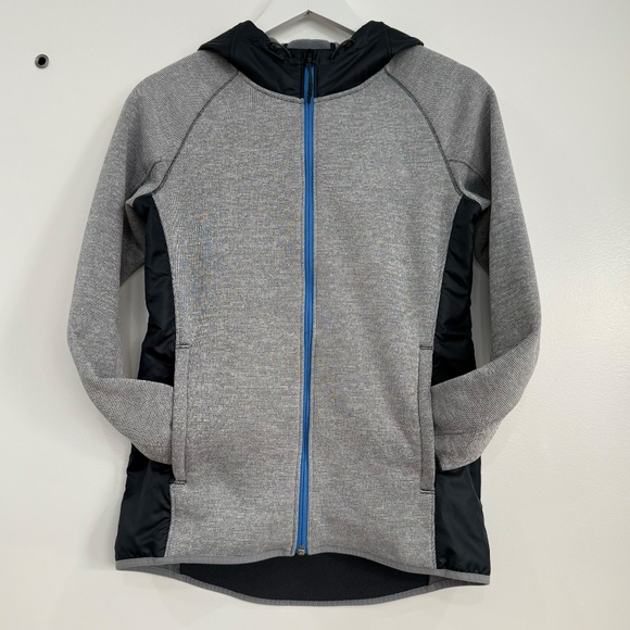 Under Armour Women's Full Zip Hoodie Grey and Green Loose Cold Gear Storm. Sz XS - Picture 2 of 13